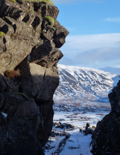 Die Spalten entstanden durch die Plattenverschiebung