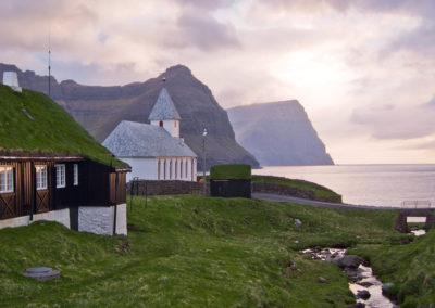 Der nördlichste Ort der Färöer - Vidareidi
